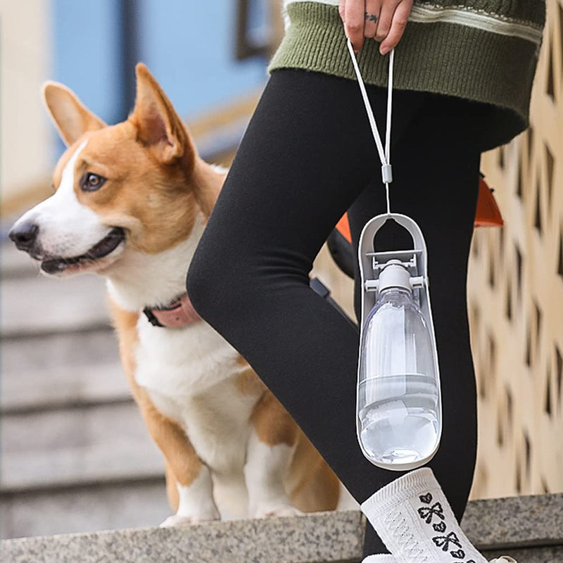 MHwan Dog Water Bottles,Portable Dog Water Bottle,Dog Water Bottles for Walking,Foldable For dog Water Bottle Travel Large Capacity ABS Sink 550ML(Blue) AM02498711MH - PawsPlanet Australia