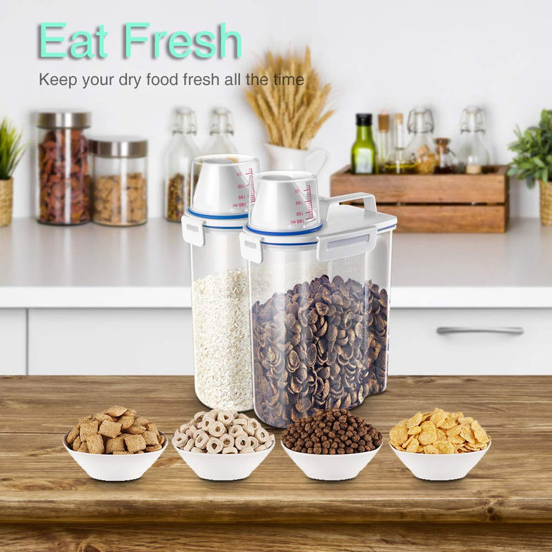 TBMax Pet Food Storage Container for Little Pets - Airtight Portable Storage Container for Dry Food, BPA Free Plastic Dogs Cats Food Storage Container with Measuring Cup for Home, Travel - PawsPlanet Australia