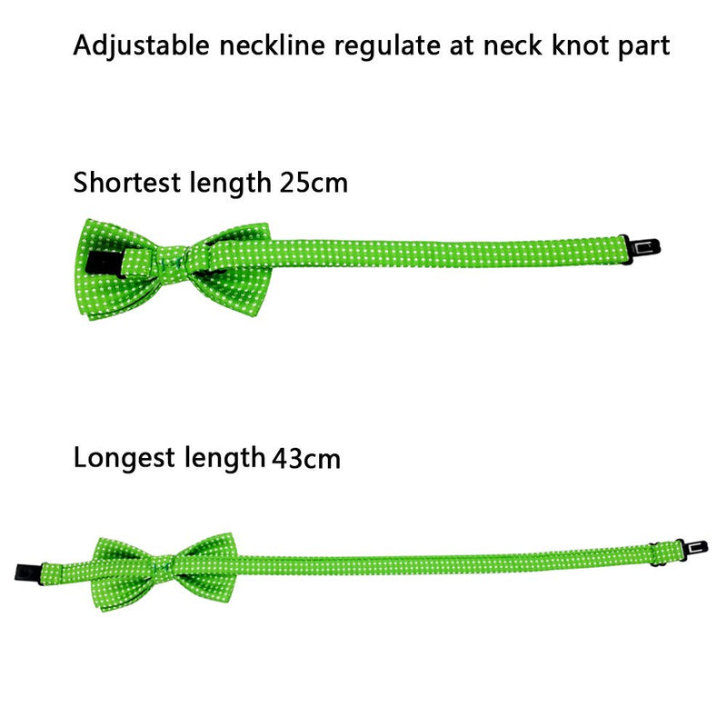 [Australia] - JpGdn 8pcs Pet Bowties in Mixed Color and Adjustable Bow Ties Band for Dog Cats Pets Small Medium Animals 