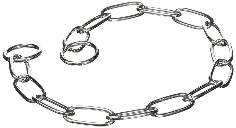 Long Link Choke Chain, stainless steel, 50 cm/3.0 mm - Best Quality - PawsPlanet Australia