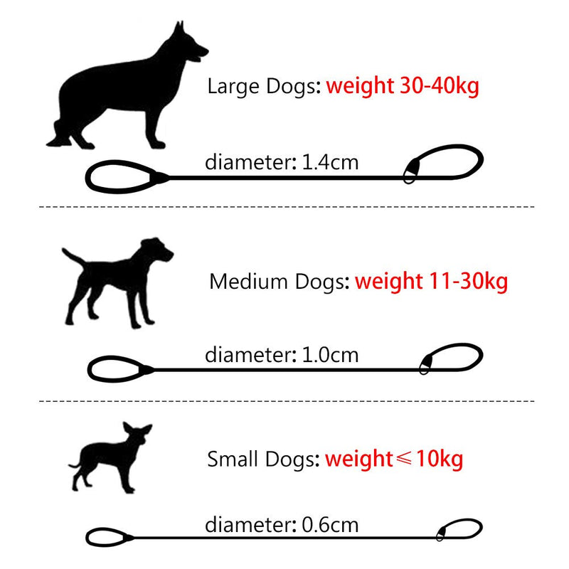 [Australia] - Grand Line Reflective Rope Slip Training Lead Pets Leash for Small, Medium, Large and Extra Heavy Dogs and Cats - 5 Ft Long 1/4 in Diam X 5 ft Long Purple 
