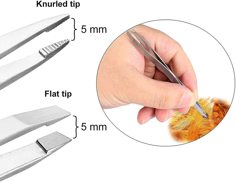 AFTREN Professional Tick Remover Pet Care Tool Set for Dogs/Cats/Horses/Humans 3PCS Stainless Steel Fleas Ticks Remover Kit with Storage - PawsPlanet Australia