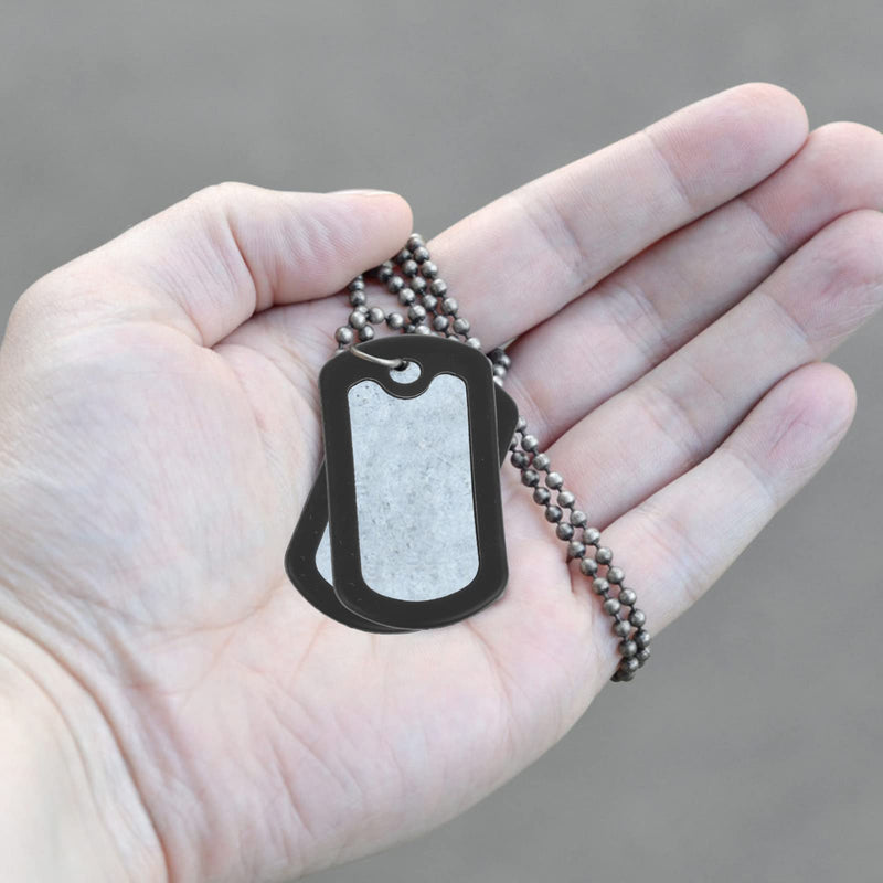 TENDYCOCO 12 Pieces Dog ID Tags Silicone Army Pet Tags Silencer Patrol Cap Cover - PawsPlanet Australia