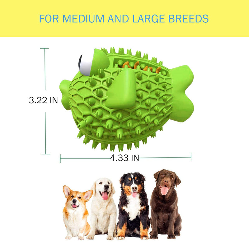 Dog Toys for Aggressive Chewers, Tough Natural Rubber Toys with Squeaker & Crinkle Paper, Durable Dog Toys for Small Medium Large Breed Dogs - PawsPlanet Australia