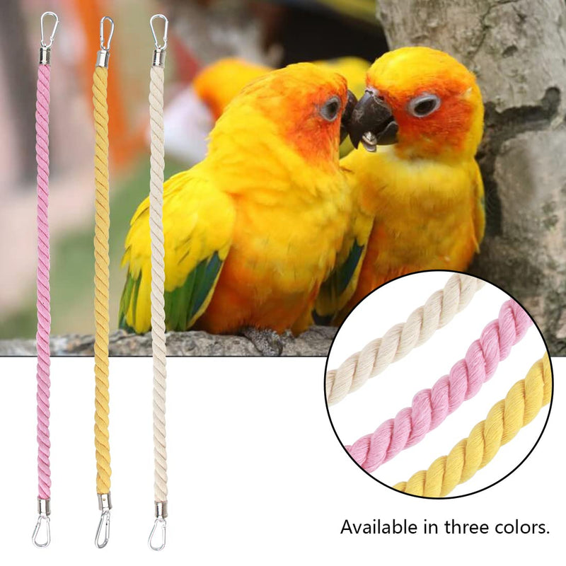 3 Pack Bird Swings Parakeet Activity Hanging Toys Parrot Toys Bird Perching Rope Bird Cage Accessories (Set-B) Set-B - PawsPlanet Australia