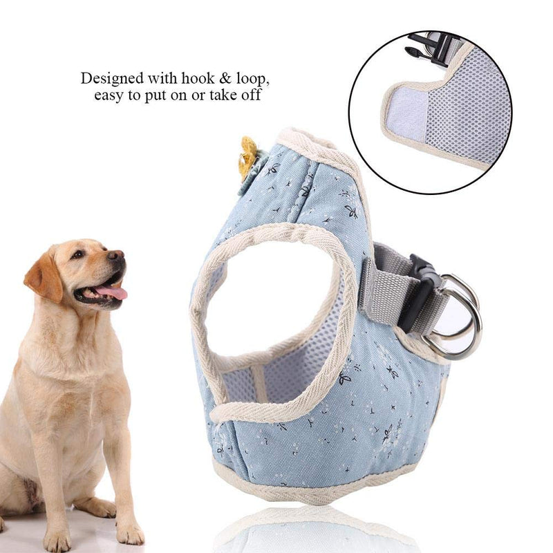 YOUTHINK Cat Harness and Leash for Walking, Escape Proof Cat Harness with Metal Buckle Breathable Cat Vest Pet Safety Jacket(M-BLUE) M-BLUE - PawsPlanet Australia