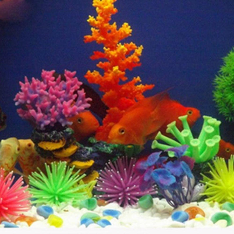 [Australia] - gootrades Pack of 6 Artificial Sea Anemone Coral Aquarium Fish Tank Ornament Plus Free Bio-Balls 