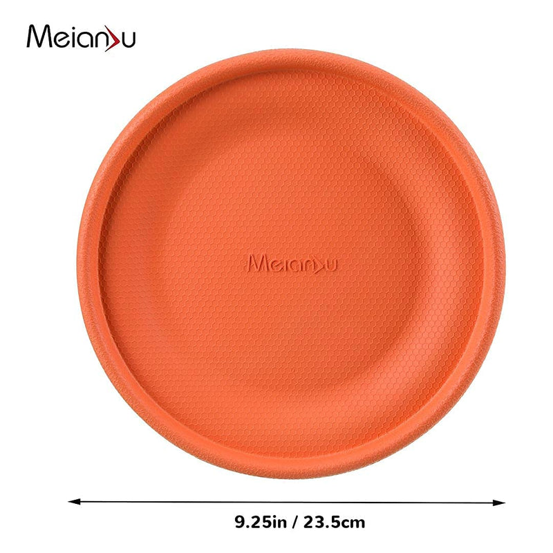 MeianJu Durable Flyer Disc Dog Toy,Sturdy Foam Not Easy to Tear, Large Outdoor Flying Disc Training Tool for Tug of war & Pet Food Water Bowl (9.25 inch) - PawsPlanet Australia