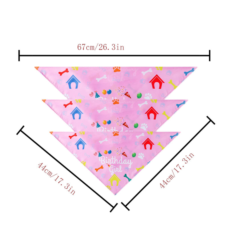 Dog Birthday Bandana Hat Kit,Triangle Cotton Dog Scarf with Cute Birthday Boy/Girl Decorations,Puppy Birthday Party Hat Set Dog Birthday Cake Outfit Gift/Pet Party Supplies Accessories(Blue) Blue - PawsPlanet Australia