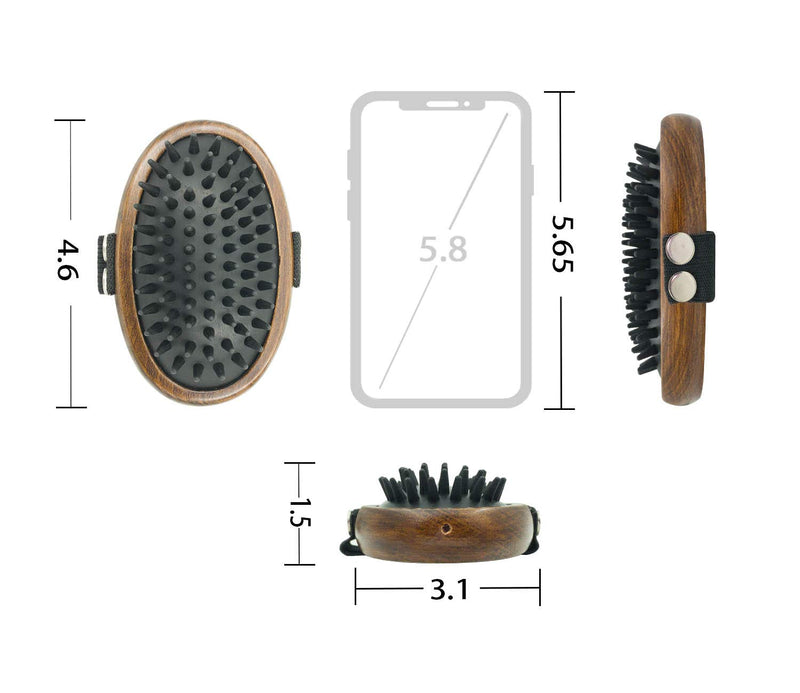 [Australia] - Premium New Grooming Pet Shampoo Brush, Best Pet Bathing & Soothing Massage Tool for Long & Short Hair Medium & Large Dogs, Cats, Rabbits, Horses- Professional Quality Soft Rubber Bristles Curry Comb 