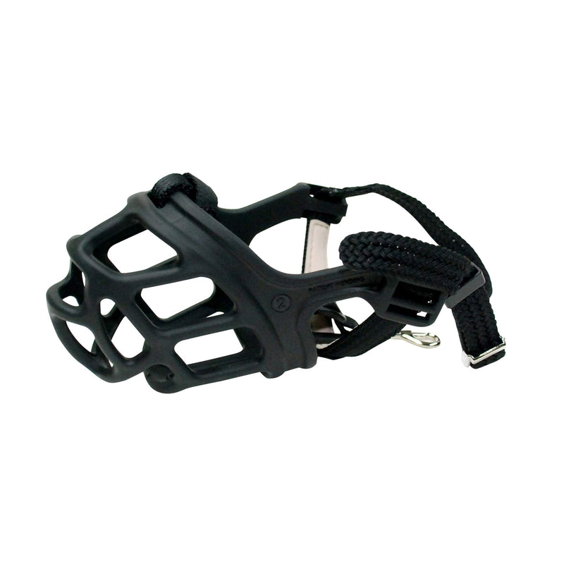 ZEUS Alpha TPR Muzzle for Dogs, Comfort Fit Design Prevents Biting, Barking and Chewing, Black Small - PawsPlanet Australia