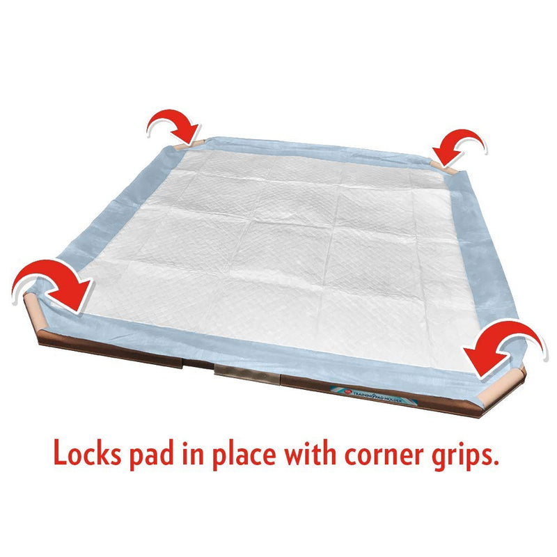 [Australia] - Simple Solution Dog Pad Holder | Portable Tray for Pet Training and Puppy Pads | Protection Against Pad Leakage, Bunching, and Shredding | Fits Pads 21 x 21 Inches or Larger 