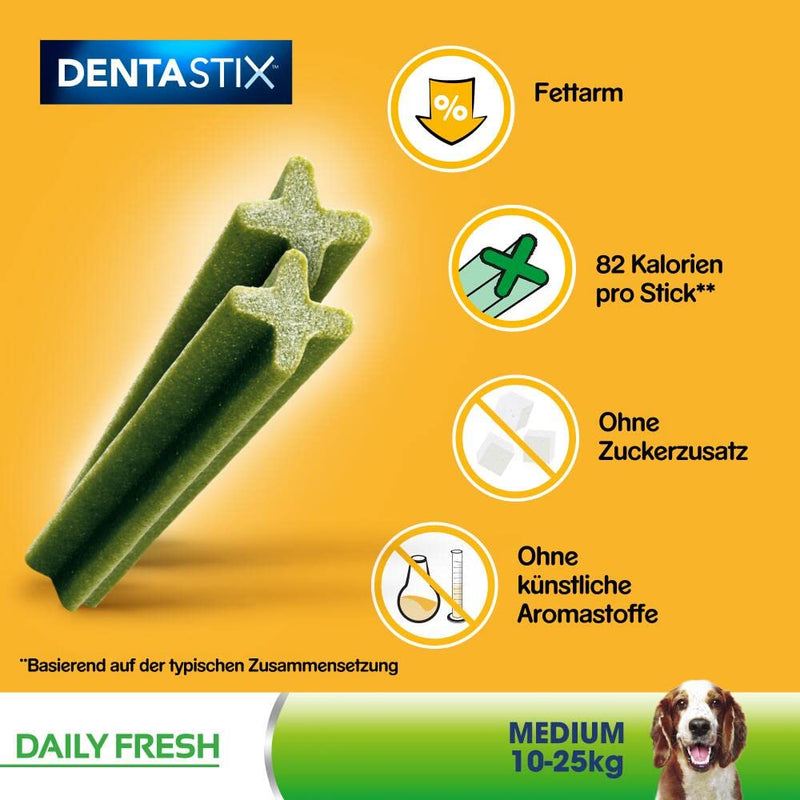 Pedigree Dentastix - Fresh Daily Dental Chews Medium Dog, 112 Sticks - 2.88 kg megapack (4 x 28 Sticks) - PawsPlanet Australia