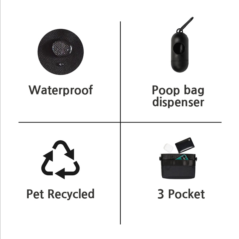 PUPPIOUS Dog Treat Pouch ‚Äì Treat Pouches for Pet Training with Poop Bag Dispenser ‚Äì 3-Pocket Training Treat Pouch ‚Äì 2 Ways to Wear ‚Äì Crossbody Treat Bag Waist Pouch for Kibbles, Treats, Toys - PawsPlanet Australia