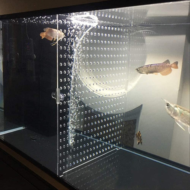 DIY Designed Clear Easy to Bent Cut and Assemble for Most Fish Tanks (Suction Cups are Included) 11.8*11.8 inch - PawsPlanet Australia