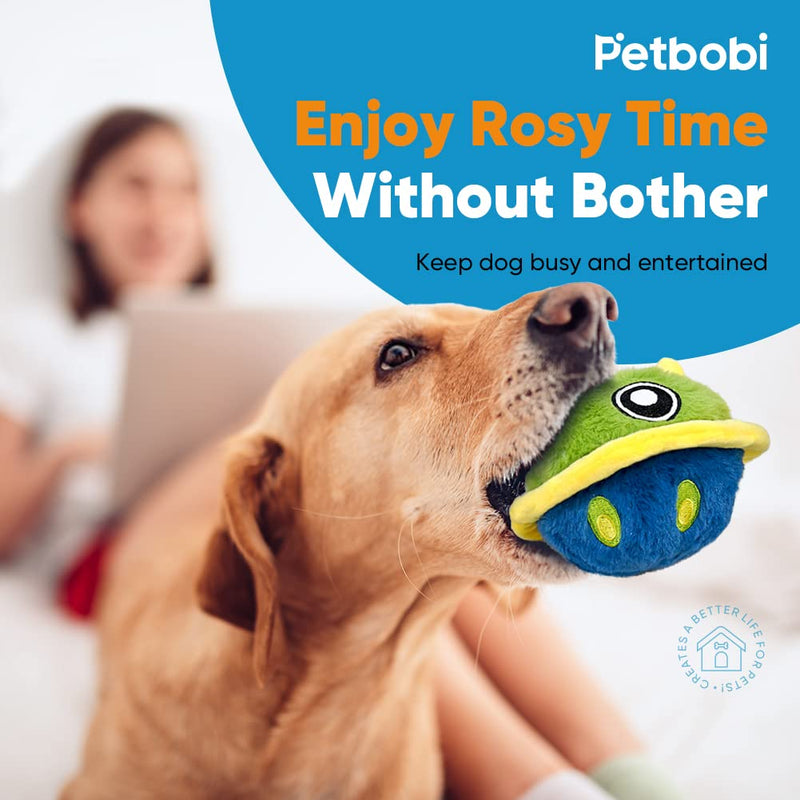 Petbobi Interactive Dog Toys Active Rolling Ball for Dogs with Battery Operated, Include Self Moving Balls and Chewable Plush Cover for Small and Medium Dogs to Chase and Self Play, Mysterious Bobby - PawsPlanet Australia