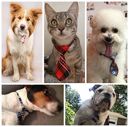 [Australia] - 15Pcs/Pack Baby Boys Pet Necktie for Cat Dog Tie Collar Assorted Cute Style Adjustable 