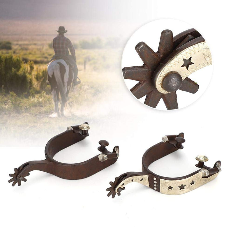 AMONIDA Cowboy Spurs, Cowboy Horse Boot Boot Spurs, Equestrian Competition Dressage Horse Training Entertainment for Eques - PawsPlanet Australia