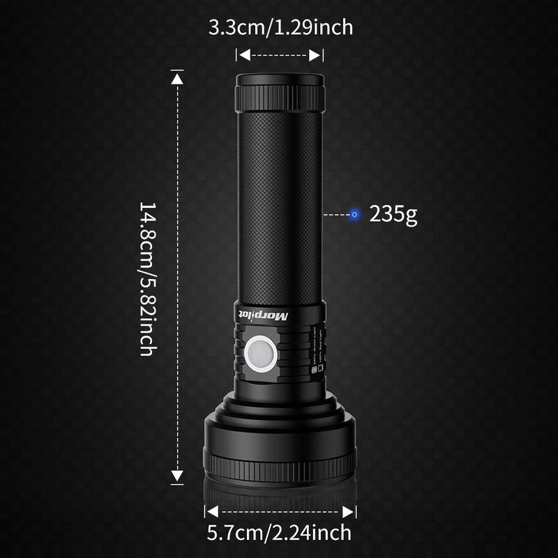 [Australia] - Black Light, morpilot 51 LED UV Flashlight Rechargeable Blacklight Torch Light Pet Urine Detector for Dry Dog Urine, Pet Stains, Verifying Money Documents, Battery Included 