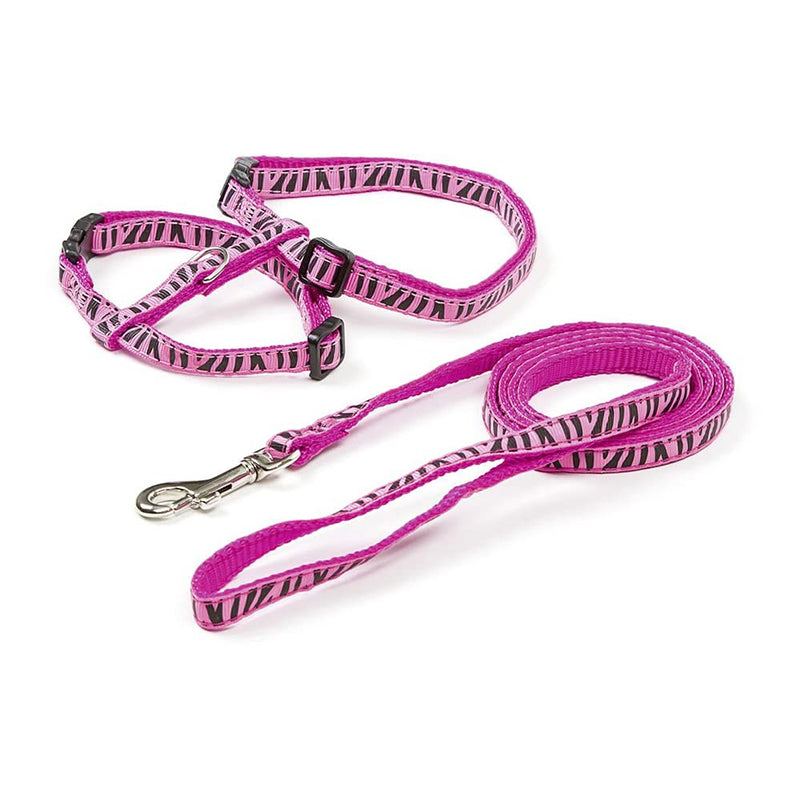 Kerbl Cat Harness with Leash, 120 cm x 10 mm, Pink - PawsPlanet Australia