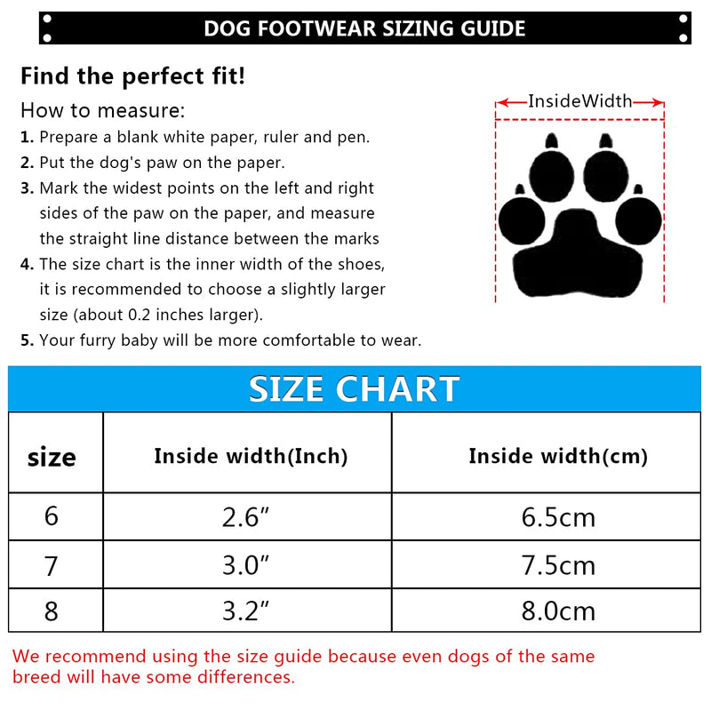 LovinPet Dog Shoes, Dog Boots for Medium Large Dogs Pitbull etc, Anti-Slip, Paw Protection, Comfy Anti Licking Wounds, Sofa/Bed/Furniture Protect, Make The Dog's Life More Comfortable Size 6: 2.6'' (Width) Brown - PawsPlanet Australia