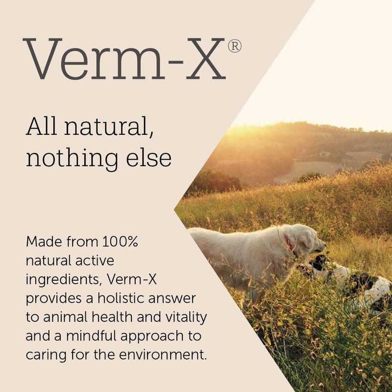 Verm-X Original All Natural Pellets for Rabbits, Guinea Pigs and Hamsters. Approved for Use on Organic Farms. Supports Intestinal Hygiene. Vet Approved. Maintains Gut Vitality. Wormwood Free Recipe. 8kg - PawsPlanet Australia