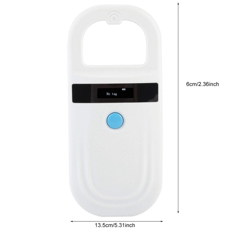 FILFEEL Pet Microchip Scanner, Rechargeable Animal Chip ID Reader Pet Tag Scanner FDX-B (ISO11784 / 11785) EMID Pet Microchip Reader (White) - PawsPlanet Australia