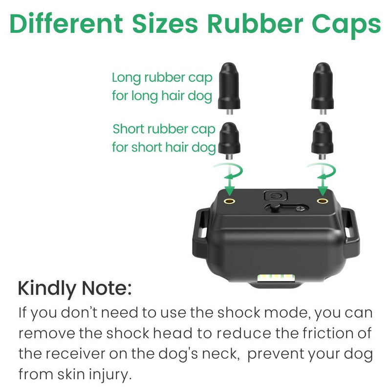 [Australia] - FunniPets Dog Training Collar, Dog Shock Collar 2600ft Remote Range Waterproof Shock Collar for Medium and Large Dogs with 4 Training Modes Light Static Shock Vibration Beep 