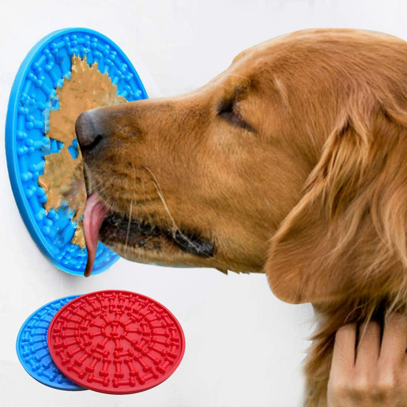 [Australia] - Andyrex Dog Lick Pad, Slow Feeder Dog Mat,Dog Peanut Butter Lick Pad,Pet Lick Mat for Pet Bathing, Grooming, and Dog Training（2Pack） 