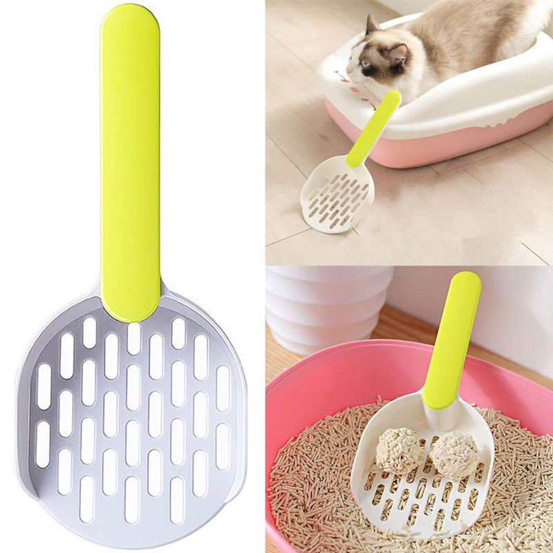 FANDE Cat Litter Scoop, Cat Food Spoon, Pet Food Measuring Scoop, Cat Litter Shovel, Pet Cleanning Tool Plastic Scoop, Cat Sand Cleaning Products, Fit for Most Kind of Cat Litter (2 Pcs) - PawsPlanet Australia