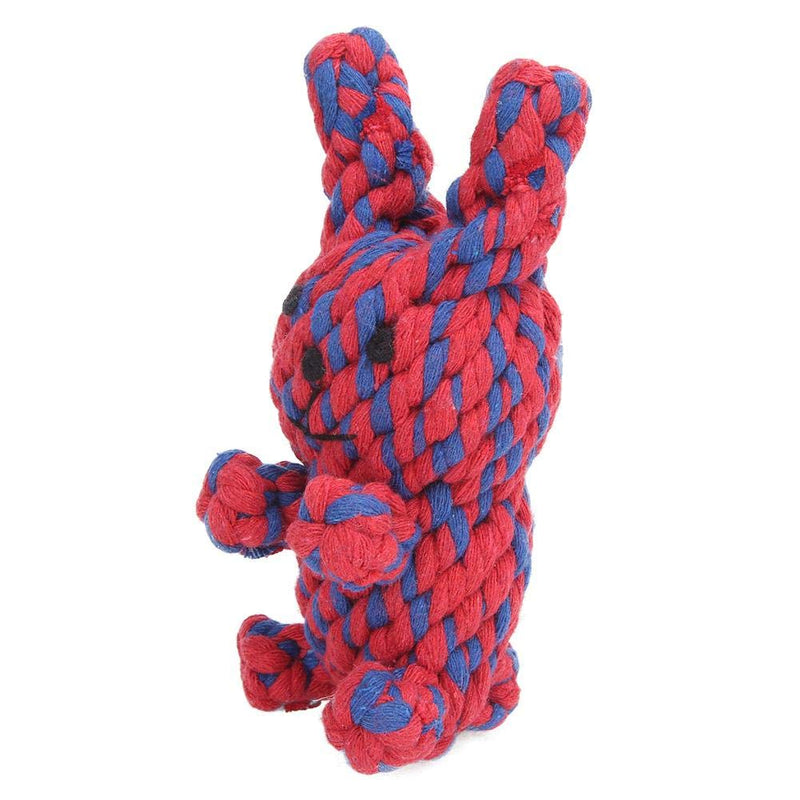 Summer Enjoyment Dog Cotton Rope Toy, Pet Toy, Panda Puppy Biting Chewing for Animal Dogs(Red and Blue Bunny) Red and Blue Bunny - PawsPlanet Australia