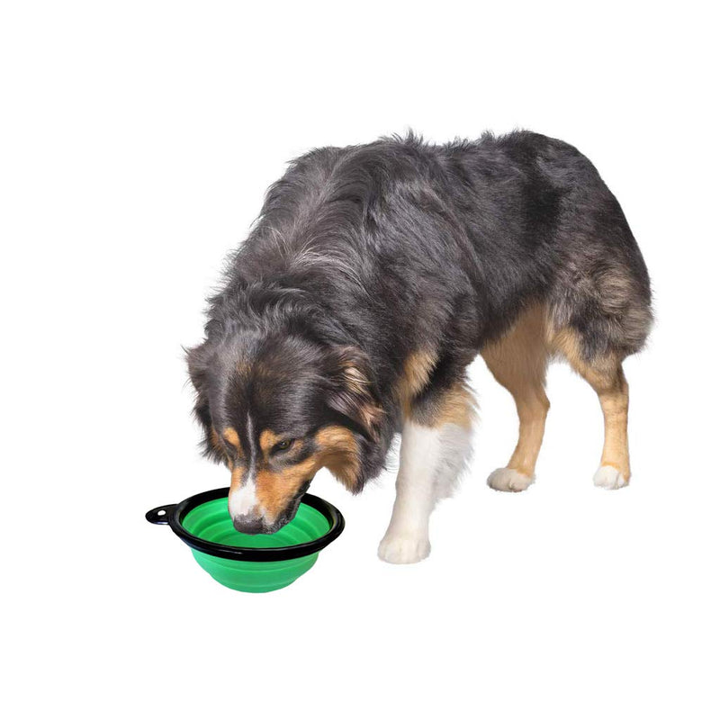 gaivp Collapsible Dog Bowl, Travel Dog Bowl for Small to Large Dogs (green - PawsPlanet Australia