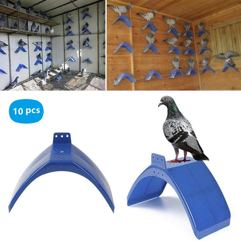 PeSandy Dove Rest Stand, 10 PCS Lightweight Pigeons Rest Stand Bird Perches for Dove Pigeon and Other Birds, Durable Plastic Pigeon Perches Roost Bird Dwelling Stand Support Cage Accessories - PawsPlanet Australia