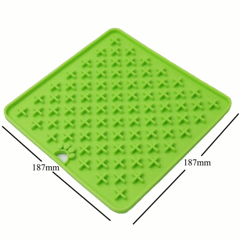 666 7.4 inches-Silicone-Dog Lick Mats &Lick mat for Dogs&Lick mat Dogs Tuff&Dog Toothpaste Peanut Butter&Puppy Pads& Dog Lick mat &Licky Mats for Puppy&Peanut Butter Lick Pad for Dog Grooming Bathing - PawsPlanet Australia