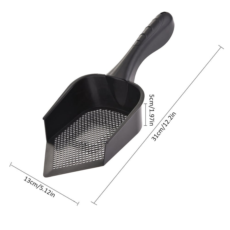 [Australia] - Bestmemories Cat Scooper Fine Sand Sifter Kitty Litter Scoop Sifter Kitty Litter Shovel Pointed End Cat Litter Scoop Pet Reptile Terrarium Bedding Litter Cleaner Corner Scoop Pet Poop Net Shovel Kit 