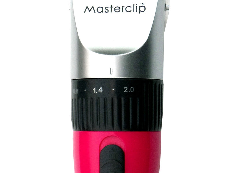 Masterclip Showmate Dog Cordless Pet Hair Trimmer Adjustable cutting length | Professional Quality | Quiet, Rechargeable | PINK - PawsPlanet Australia