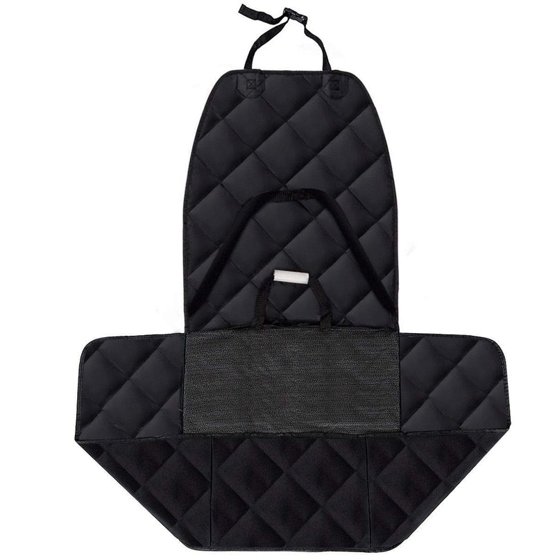 [Australia] - Goplus Pet Seat Cover Dog Car Seat Cover Waterproof Nonslip Rubber Backing w/Anchor, Black Front Seat 