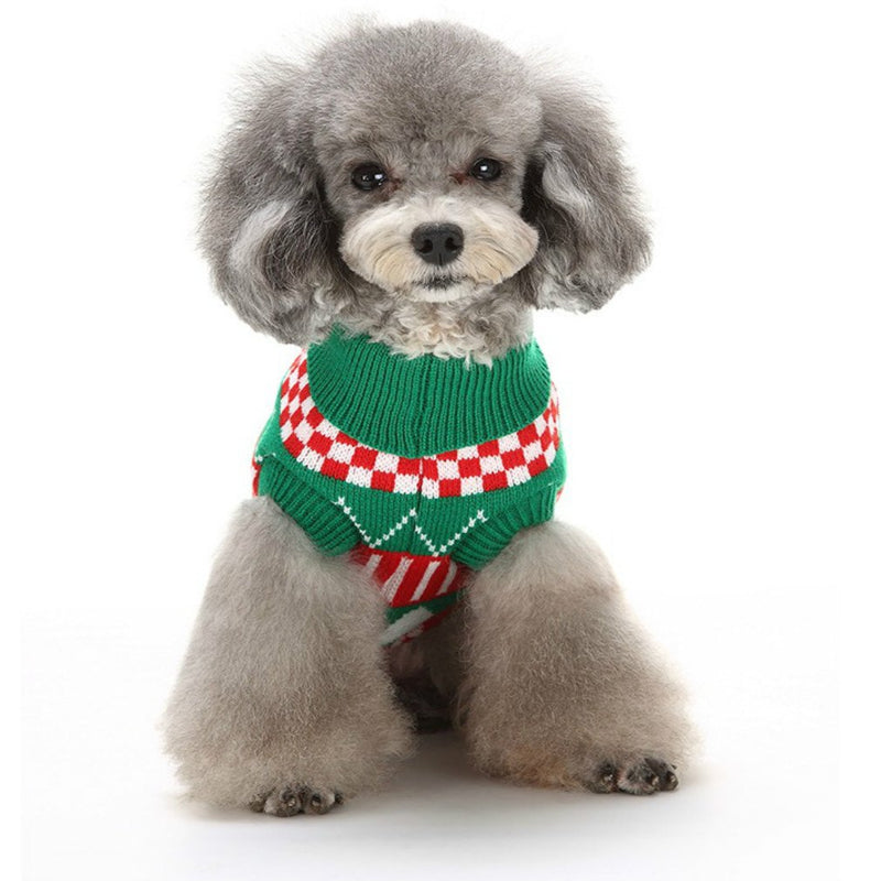 [Australia] - Dog Apparel Clothes Jacket & Sweatshirt Christmas Holiday Festive Dog Sweater Designer Pet Sweaters X-Small 