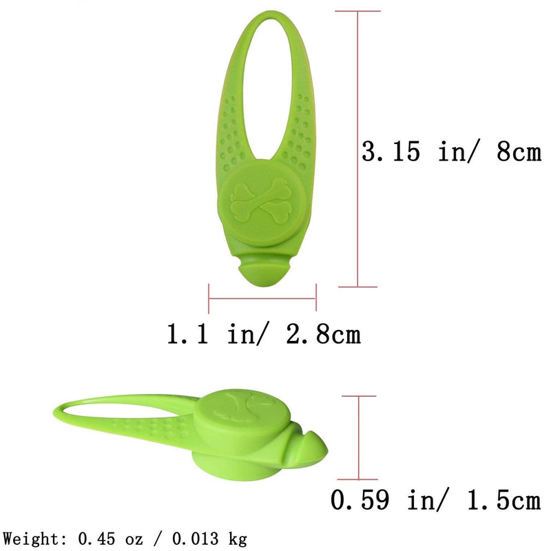 Pet Dog Cat Collar LED Lights, Clip on Light Up Collars Makes Your Small Medium Large Dogs Cats Visible, Safe & Seen at Night, Waterproof, Battery Included (5 Pack) - PawsPlanet Australia