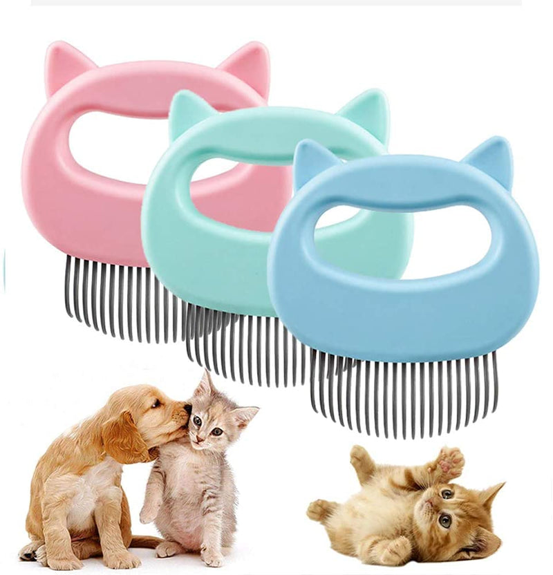 QICIG 5 Piece Pet Comb Set, Remove Pet Hair, Massage Soft Fur Shell Comb and Cat and Dog Comb, Effectively Remove Messy Hair and Tangles - PawsPlanet Australia