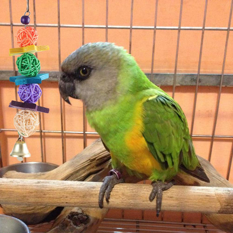 [Australia] - Qzc Bird Swing Toys, Bird Parrot Toys Bird Cage Hanging Toys for Budgie, Parakeets, Cockatiels, Conures and Lovely Birds 