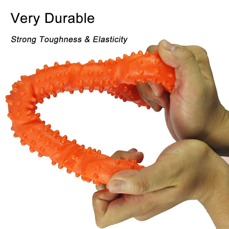 Dog Toys for Aggressive Chewers Large Breed Indestructible, Tough Dog Chew Toys, Safe Durable Dog Bones for Large Dogs, Puppy Toys for Teething, Interactive Dog Toys Large Breed Not Easily Torn Orange - PawsPlanet Australia