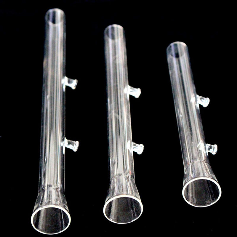 [Australia] - Ailinda 200mm/300mm Fish Feeder Tube Aquarium Clear Glass Feeder Tube for Fish Tank Shrimp Feeding with 2pcs Suction Cups 