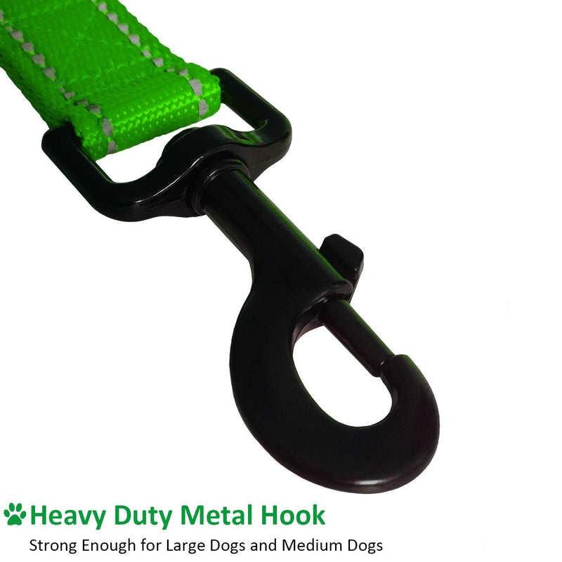 [Australia] - DOGSAYS Dog Leash 6ft Long - Traffic Padded Two Handle - Heavy Duty - Double Handles Lead for Training Control - 2 Handle Leashes for Large Dogs or Medium Dogs - Reflective Pet Leash Dual Handle Light Green 