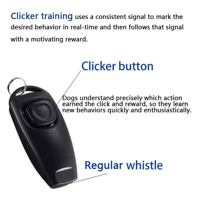 Wondery Ultrasonic Dog Whistles with Clicker, Including Dog Training Tool Guide, Adjustable Frequencies, Effective Way of Training, Professional Dog Whistles to Stop Barking - PawsPlanet Australia