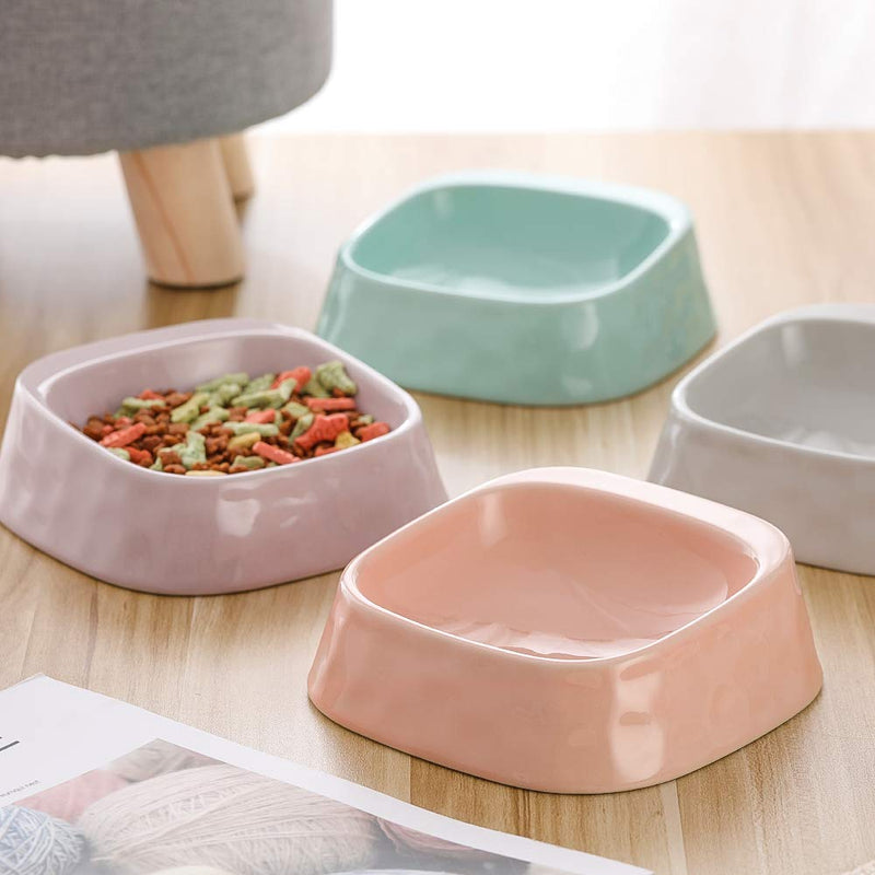 Pink Whisker Stress Free Cat Food Bowl Dog Bowl , Reliefs Whisker Fatigue, Wide dog Cat Dish, Non Slip Dog Cat Feeding Bowls, Shallow Cat Food Bowls, Non Skid Pet Bowls for Cats/rabbit/small dog Pink - PawsPlanet Australia