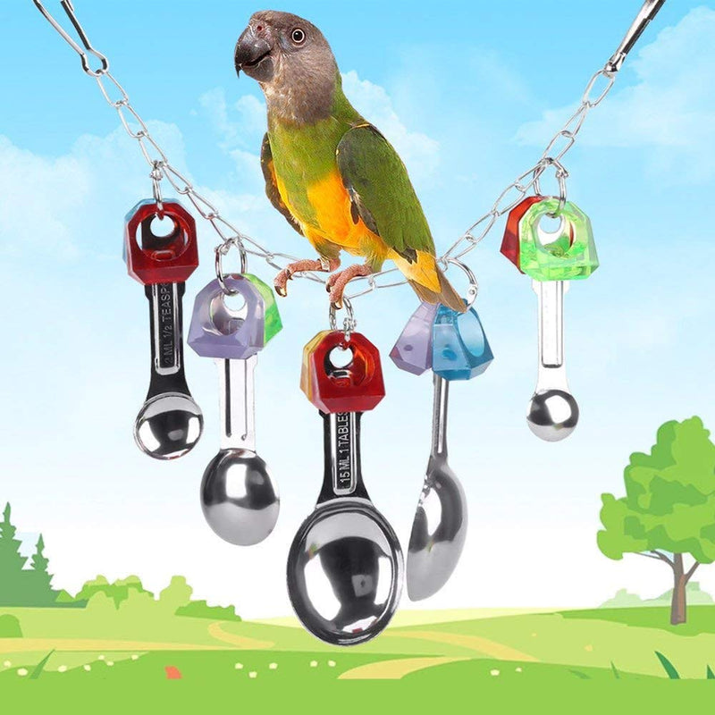 N\A 1Piece Bird Swing Toys Parrot Hanging Chewing Toys for Parakeet Cockatiel Conure Cockatoo Macaw African Greys Parrot Cage Toys - PawsPlanet Australia