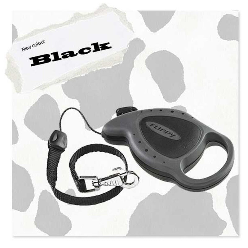 Ferplast Mini Deluxe Retractable Dog Lead – Black - PawsPlanet Australia