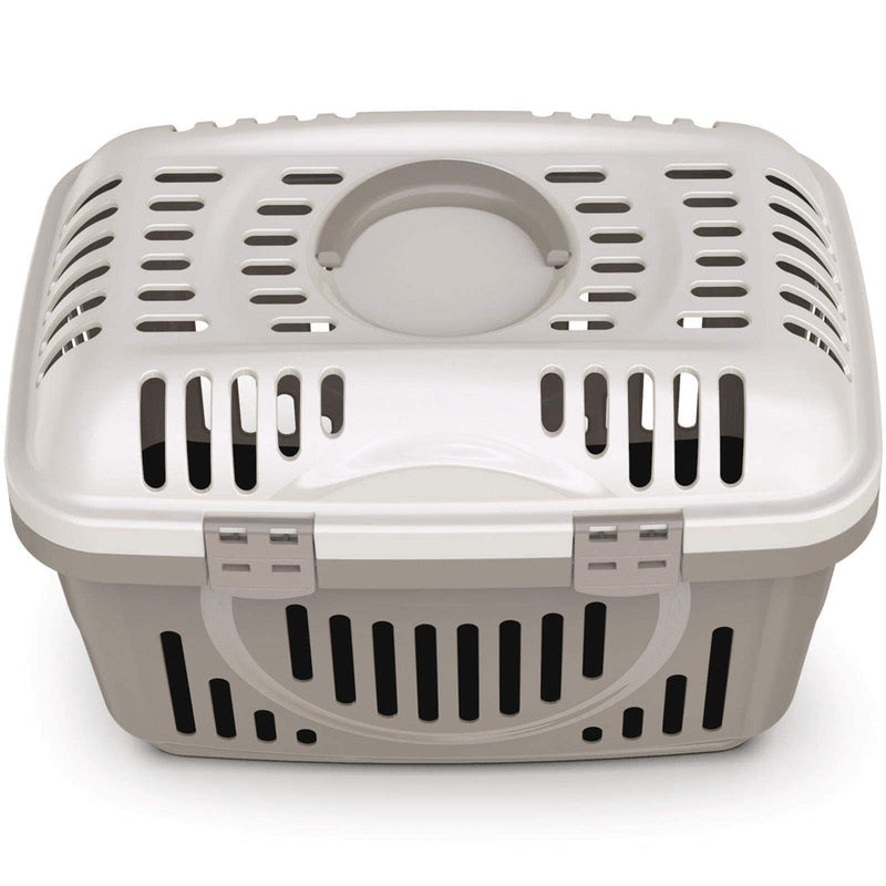 Beige & Cream Lid Pet Dog Puppy Cat Carriers Basket Bag Cage Portable Travel Kennel Training Box Beige/Cream - PawsPlanet Australia