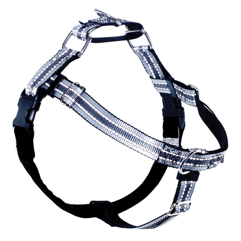 [Australia] - 2 Hounds Design 1" Medium Reflective Black Harness Package 
